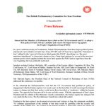 Iran-Großbritannien: Entfernt die VMI von der Terror-Liste Britische Parlamentarier Statement by British Parliamentary Committee for Iran Freedom