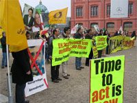 Berlin: Iraner versammeln sich anlässlich des Außenminister-Treffens Berlin: Iraner versammeln sich anlässlich des Außenminister-Treffens