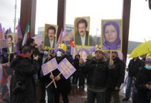 Al-Jazeera TV berichtet über Protest des iranischen Widerstandes gegen Besuch von Jalili