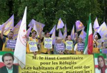 Genf: Exiliraner halten seit 123 Tagen Sitzprotest für den Schutz von Camp Ashraf ab