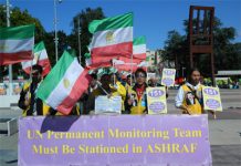 Genf: Unterstützer des iranischen Widerstandes protestieren seit sechs Monaten für den Schutz von Camp Ashraf
