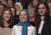 Treffen von Frauen aus dem Mittleren Osten und Nordafrika zur Unterstützung der Frauen in dieser Region und dem Kampf ihrer Rechte und der Frauen in Camp Ashraf