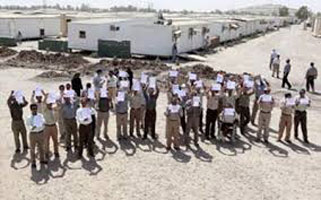 Proteste in Camp Liberty