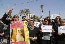 Irakische Frauen protestieren gegen einen Gesetzentwurf zur Einführung der Verheiratung von Kindern