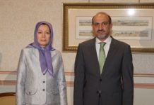 Maryam Rajavi trifft mit Ahmad Jarba in Paris zusammen