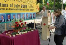 Iraner ehren in Kanada die Opfer des Massakers von Ashraf und verlangen Sicherheit für das Lager