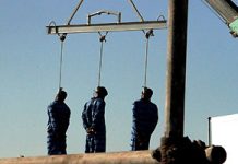 Iran (Bilder): Drei Häftlinge öffentlich erhängt