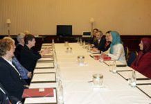 Maryam Rajavi trifft in Berlin mit Gruppen deutscher Abgeordneter und Politiker zusammen