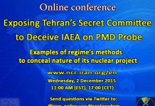 ONLINEKONFERENZ zur Aufdeckung einer geheimen Arbeitsgruppe des iranischen Regimes, die beauftragt ist, die IAEA bei einer Prüfung der PMD (der ‚möglichen militärischen Dimension’) zu täuschen