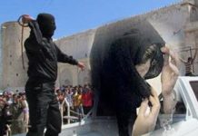 Das iranische Regime läßt einer Frau in der Öffentlichkeit 100 Peitschenhiebe verabreichen