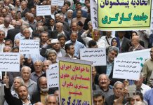 Iranische Arbeiter demonstrieren in Teheran für ihre Rechte