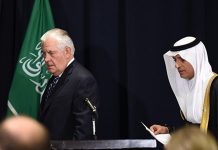Rex Tillerson übt auf das iranische Regime dahin Druck aus, daß es die Unterstützung terroristischer Gruppen aufgibt
