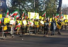 Solidarität mit dem iranischen Aufstand in Berlin