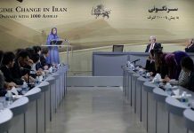 Konferenz unter der Überschrift: ‚Wandel im Iran mit 1000 Ashrafs‘