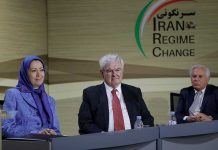 Paris: Eine Konferenz mit Maryam Rajavi und Newt Gingrich über den jüngsten Bürgeraufstand im Iran