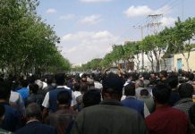 Großdemonstration der Landwirte in Isfahan