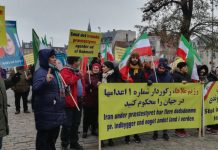 Dänemark: Demonstration gegen die Verstöße des iranischen Regimes gegen die Menschenrechte und gegen seinen Terrorismus