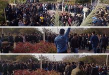 Studentenprotest vor dem Studententag im Iran