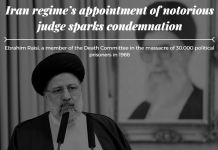 Ernennung des berüchtigten Richters des iranischen Regime verurteilt