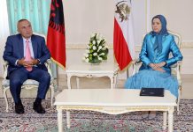 Albanischer Präsident Ilir Meta besucht Ashraf 3 und kommt mit Frau Rajavi zusammen