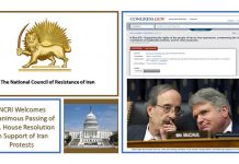 NWRI begrüßt die Resolution des US-Repräsentantenhauses zur Unterstützung der Proteste im Iran