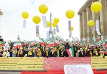 Große Kundgebung in Paris zur Unterstützung der Proteste im Iran