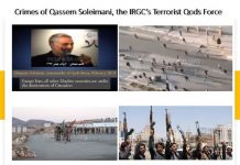Verbrechen von Qassem Soleimani, dem Kommandeur der terroristischen Quds-Truppe des IRGC