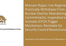 Maryam Rajavi: Das iranische Regime zieht sich praktisch aus dem Atomabkommen zurück