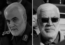 Der Tod des Kommandeurs der terroristischen Quds-Truppe des IRGC Qassem Soleimani und Abu Mehdi Muhandes