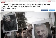 Oberst Thomas Cantwell: Irans Top-General stellte sowohl für USA-Interessen als auch für die demokratische Bewegung im Lande ein Hindernis dar Thomas Cantwell sagt in einem Artikel der „Townhall“, Qassem Soleimani, der Kommandeur der Quds-Truppe, habe so