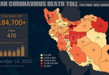 Iran: Der vom Coronavirus geforderte Todeszoll hat in 470 Städten die Zahl 184 000 überschritten