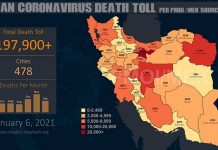 Iran: Mehr als 197.400 Tote durch den Coronavirus in 478 Städten