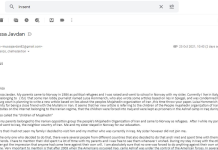 Brief des Exiliraners Javdan an den Chefredakteur von „DIE ZEIT“