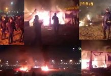 Iran: Staatliche Sicherheitskräfte (SSF) griefen Landwirte aus Isfahan brutal an und setzten ihre Zelte in Brand