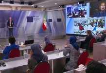 Konferenz in Auvers–Sur-Oise (im Norden von Paris): Verurteilung des Kleriker-Regimes für Genozid, Terrorismus und atomaren Trotz