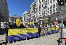 Wien: Iranischer Widerstand demonstriert zum Auftakt der Atomgespräche mit dem Regime