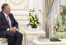 Maryam Rajavi trifft sich mit dem früheren US Außenminister Mike Pompeo