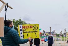 IRAN – Menschenrechtsausstellung zum Welttag gegen die Todesstrafe vor dem Bundestag