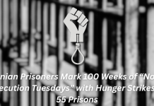 100 Wochen „Nein zu Dienstagshinrichtungen“: Hungerstreiks in 55 iranischen Gefängnissen