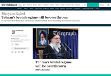 Maryam Rajavi, Daily Telegraph, 6. Januar: Teherans brutales Regime wird gestürzt werden